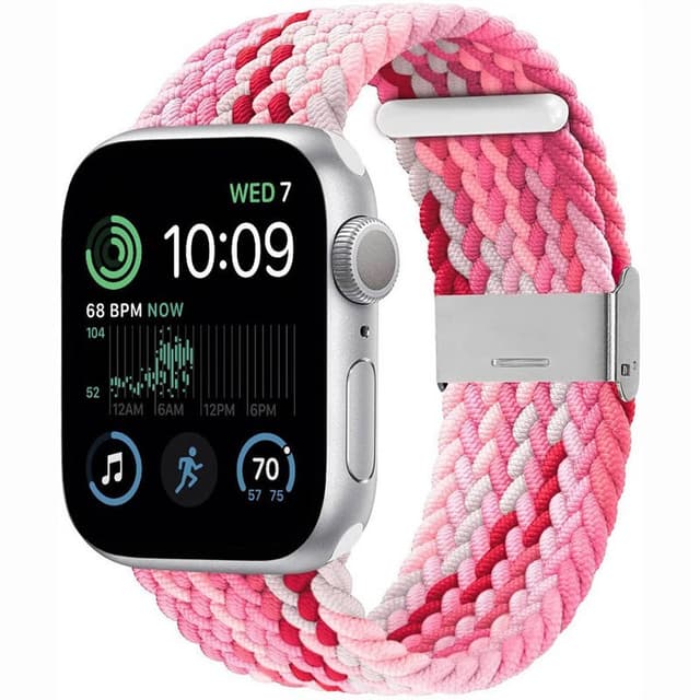 Flettet Elastik Armbånd Apple Watch SE 2022 44mm - gradientred