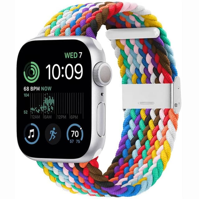 Flätat Elastiskt Armband Apple Watch SE 2022 40mm - Pride Edition