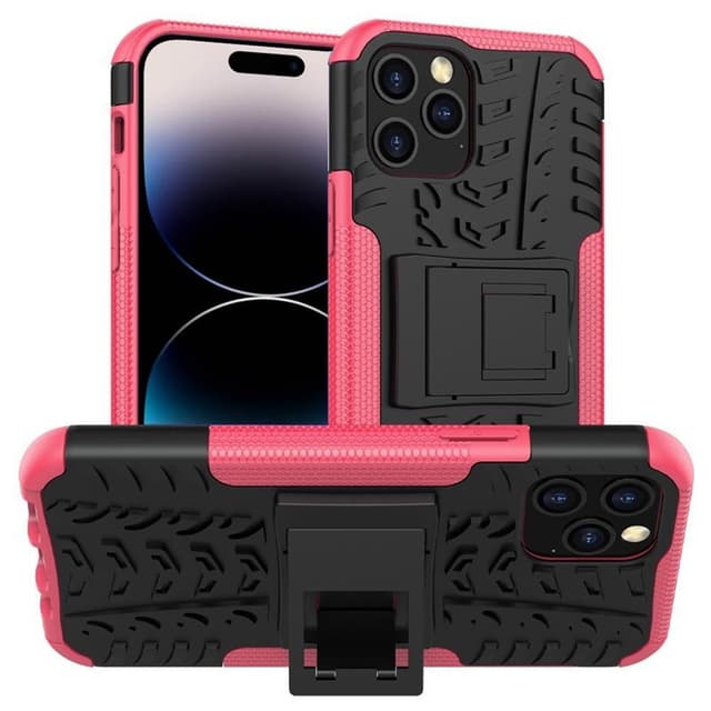 Stødbestandigt cover med stativ Apple iPhone 14 Pro Max - Lyserød