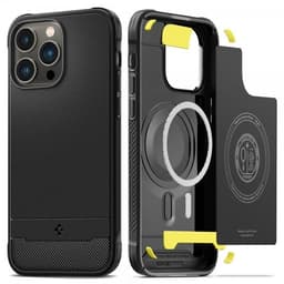 Spigen iPhone 14 Pro Max Kuori Rugged Armor MagFit Matte Black