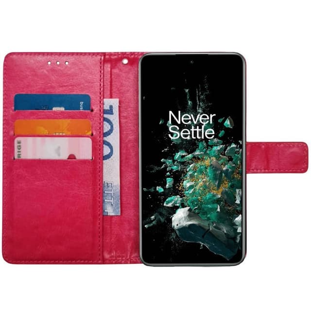 Mobil lommebok 3-kort OnePlus 10T 5G - Rosa