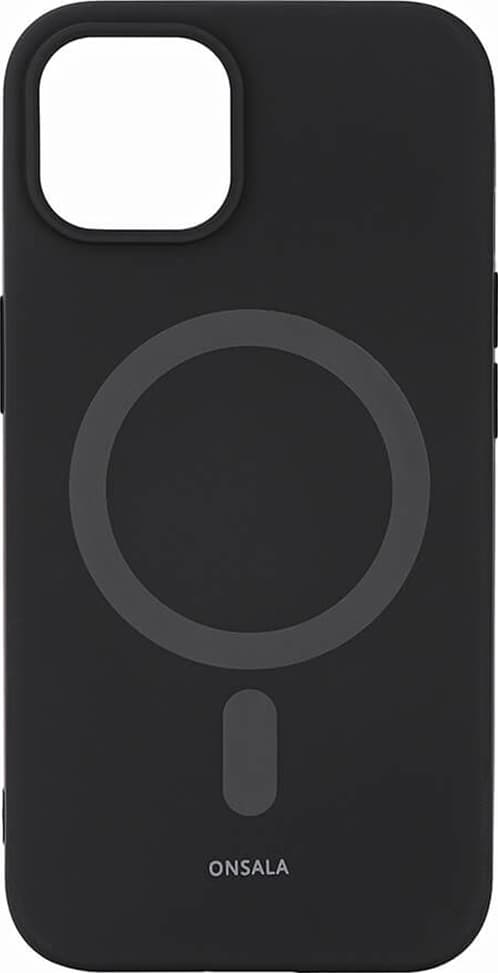 Onsala Silicone MagSeries fodral för iPhone 14 Plus (svart)