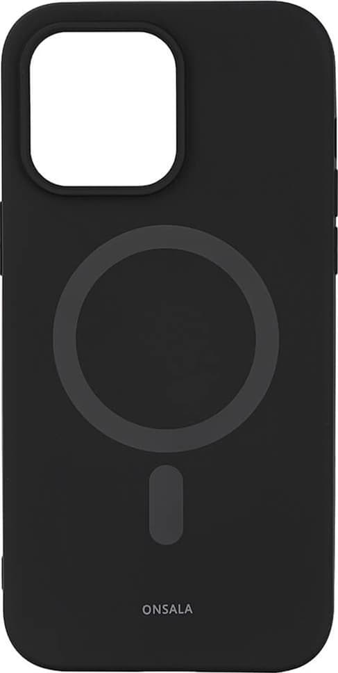Onsala Silicone MagSeries deksel til iPhone 14 Pro Max (sort)