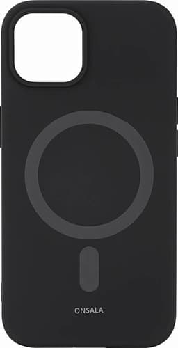 Onsala Silicone MagSeries deksel til iPhone 14 (sort)