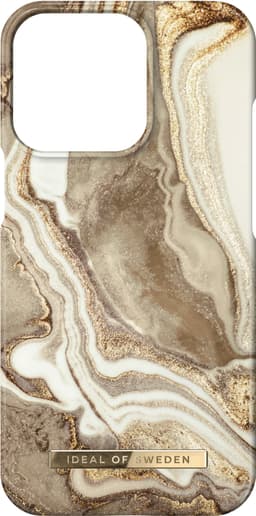 IDEAL OF SWEDEN iPhone 14 Pro fodral (golden sand marble)
