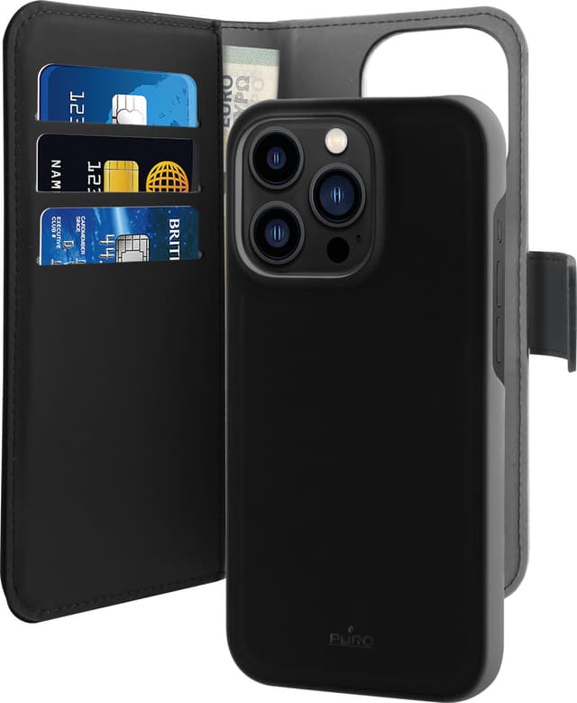 Puro 2i1 plånboksfodral för iPhone 14 Pro Max
