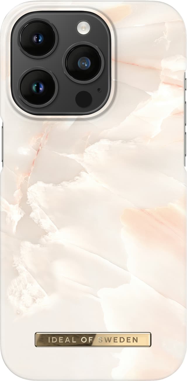 IDEAL OF SWEDEN iPhone 14 Pro fodral (rose pearl marble)