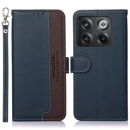 KHAZNEH OnePlus 10T / Ace Pro Plånboksfodral - Blå/Brun