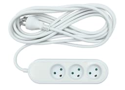 Nordic Quality Power 3-veis stikkontakt jordet (D), 5m