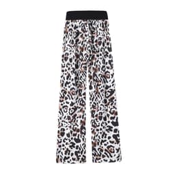 Bløde bukser Leopardmønster Hvid / Sort / Brun (XXXL)