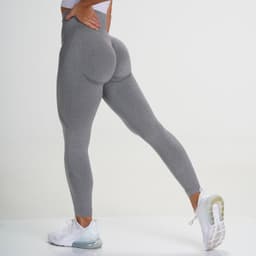 Yogabukser med høy midje Grå