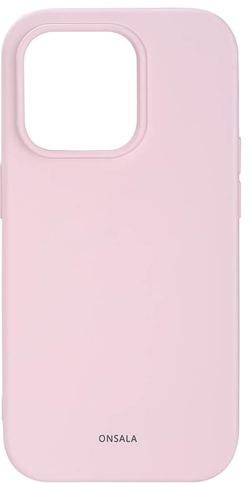 Onsala Silicone fodral till iPhone 14 Pro Max (kritrosa)