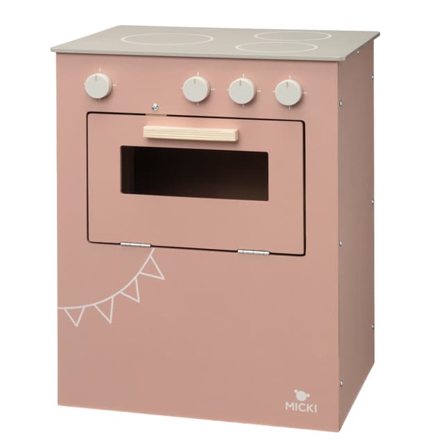 MICKI lekekjøkken komfyr rosa