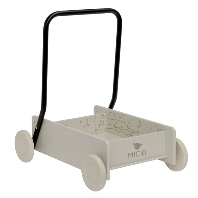 MICKI LÆR Å GÅ-VOGN BEIGE