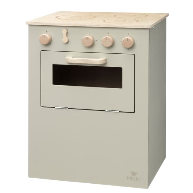 MICKI lekekjøkken komfyr beige