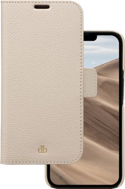 dbramante1928 New York iPhone 13 lommebokdeksel (beige)