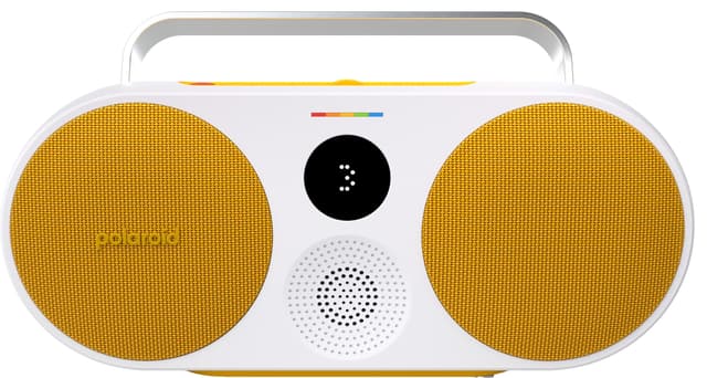 Polaroid Music P3 trådlös bärbar högtalare (gul/vit)