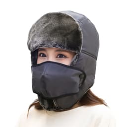 INF Vinter Trooper Hat med øreklap ansigtsmaske Grå