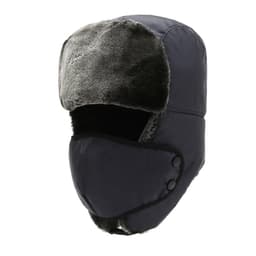 Vinter Trooper Hat med øreklap ansigtsmaske Sort