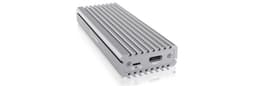 RaidSonic IB-1817MA-C31 Hölje för lagringsenheter SSD-inkapsling Silver M.2