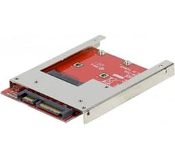 EXC 307603 drevkabinet HDD/SSD kabinet Rød 2.5"