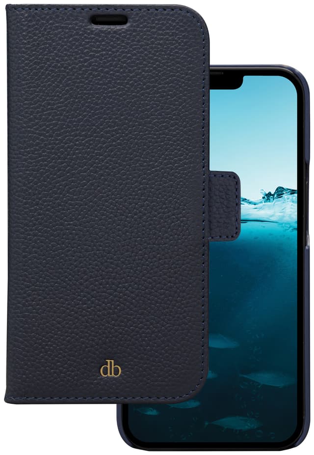 Dbramante1928 New York wallet iPhone 12/12 Pro lommebokdeksel (blå)