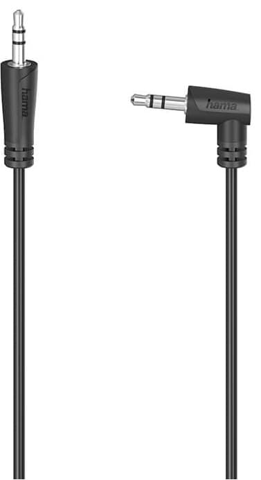 Hama Audio 3.5mm till 3.5mm vinklad kabel 0.5m