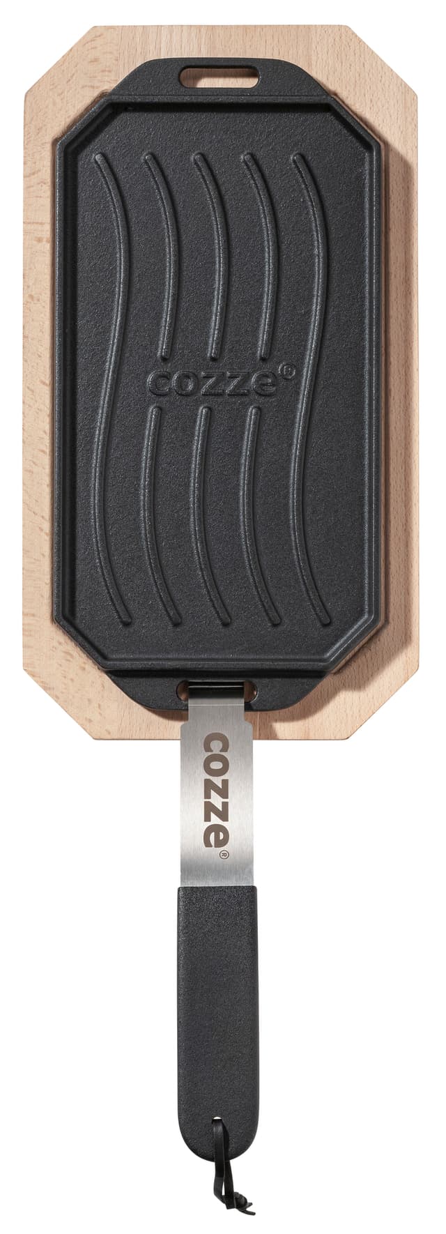 Cozzevendbar støbejernspande med bordskåner 165 x 330 mm