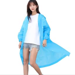 Sadeponcho aikuisille EVA Blue