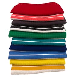 Cenocco CC-9066: 10 stycken Plain & Classic Stripe Waffle Weave Kökshandduksset i bomull