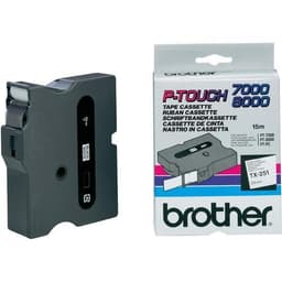 Brother TX -teippi 24mmx15m musta / valkoinen