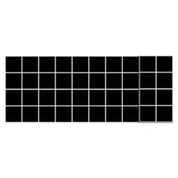 Avtagbara golvklistermärken anti-halk 10-pack Svart