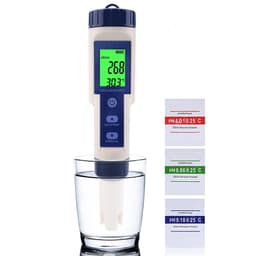 5-i-1 vandmåler pH/TDS/EC/Temperatur/Saltholdighed