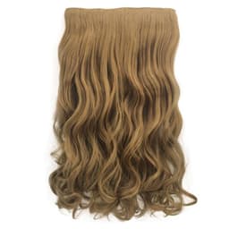 Clip-on långt vågigt löshår 55 cm Rödblond