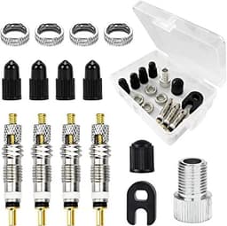 Presta Valve Core ventilsett 15 deler Flerfarget