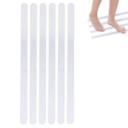 Självhäftande anti-halk duschklistermärken 6-pack Transparent