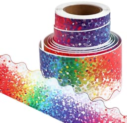Dekorativ tape Regnbuefarver MultiColor 11 m