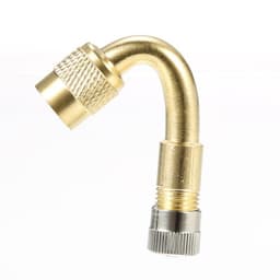 45 graders däckventilförlängning adapter 2-pack Guld