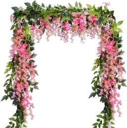 Keinotekoinen Wisteria Pink/Green 1,8m 4 kpl