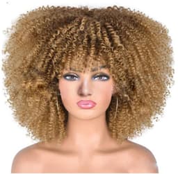 Bomb Curly Peruukit Kultaruskea 45 cm
