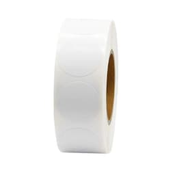 Rund Label Sticker 25 mm Hvid 1 Rulle 500 Stk