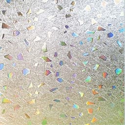 Frostet vinduesfilm til beskyttelse af privatlivets fred MultiColor 100x45 cm