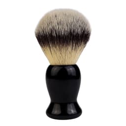 Håndlavet barberbørste til mænd Plasthåndtag til frisørsalon barberbørste Sort