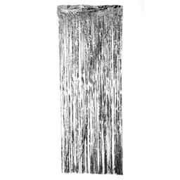 INF Juhla glitter drapery glitter verho hopea 1x2 metriä Juhla