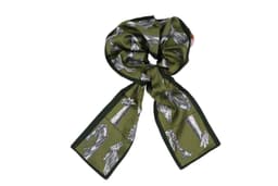 Scrunchie med tørklædedetalje og vendbart mønster