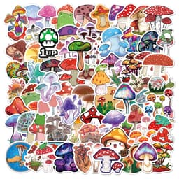 Klistermärken Tecknad svamp 100-pack