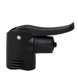 Dual Head Cykel Cykel Pumpehoved Dyse Slange Adapter Connector Sort