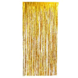 Festligt glittergardin glitterdraperi i guld 1x2 meter