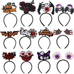 Halloween tiara pandebånd 12-pak MultiColor