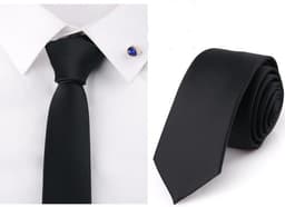 Liten smal slips för män Dam Polyester Svart